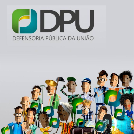 Defensoria Pública da União - DPU - #PraCegoVer - sobre fundo