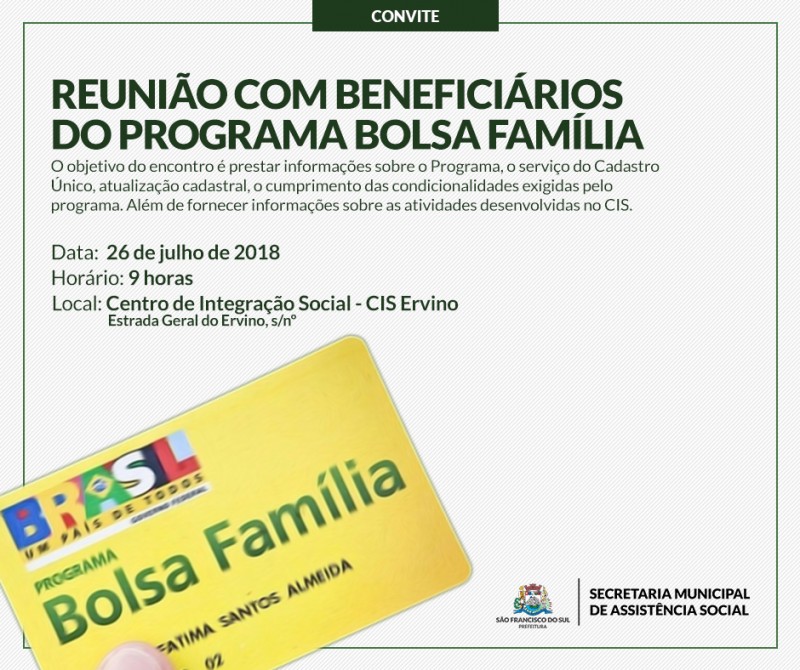 Atualização Cadastral para Beneficiários do Programa Bolsa Família 